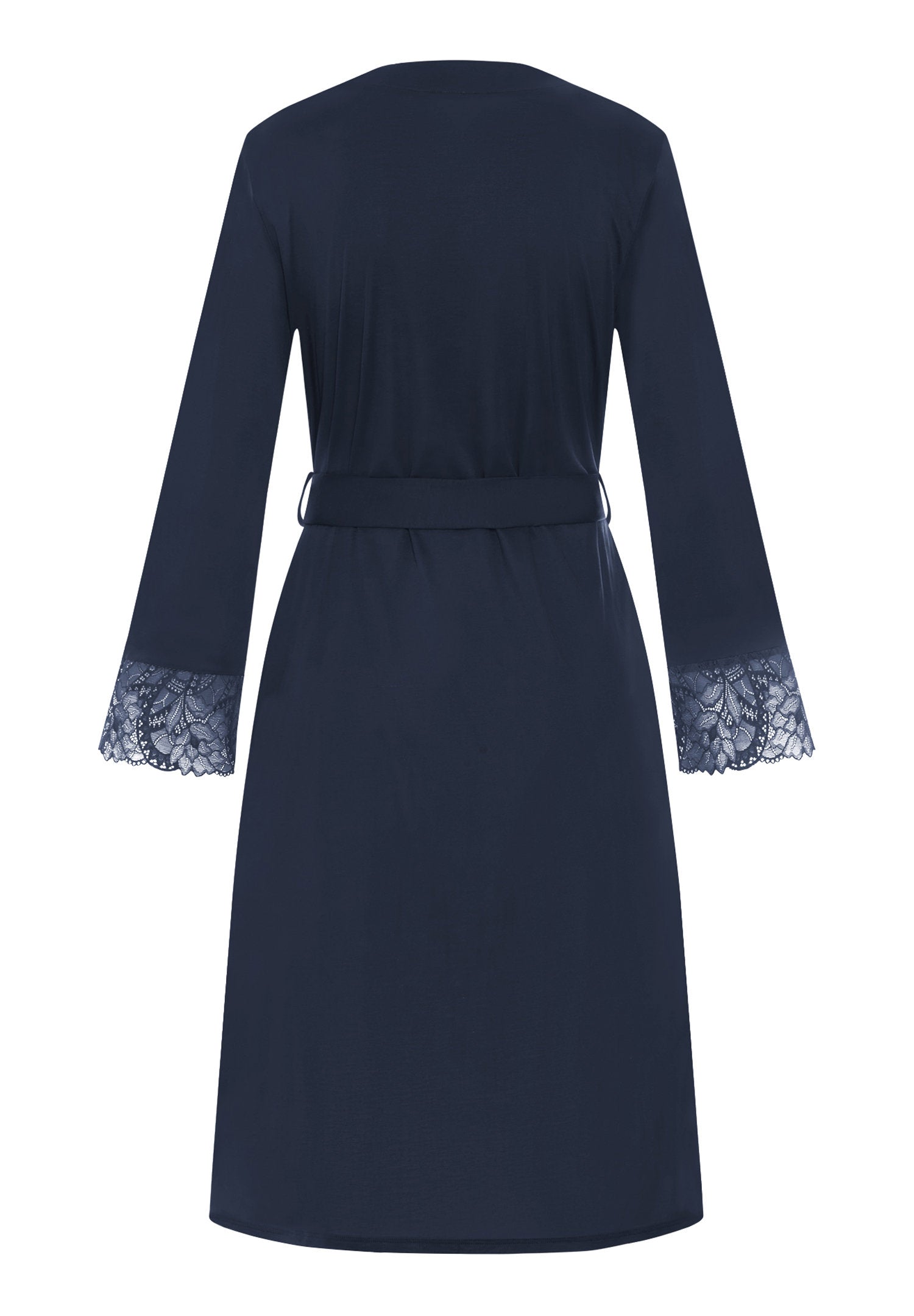 hanro-azelia-nw-robe-110cm-morgenmantel-deep-navy-spitze image 3