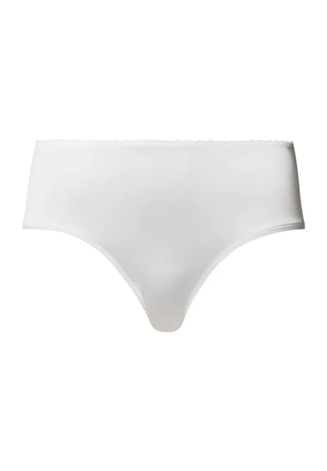 hanro-satin-deluxe-midi-briefs-slip-off-white-viskose image 1
