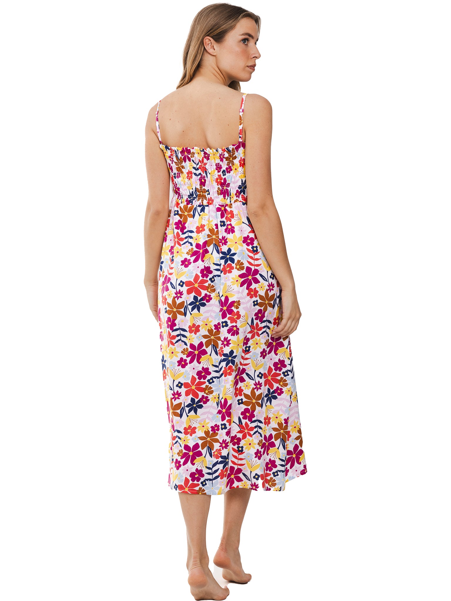 rebelle-full-bloom-maxi-kleid-viskose-wei-blumen image 3