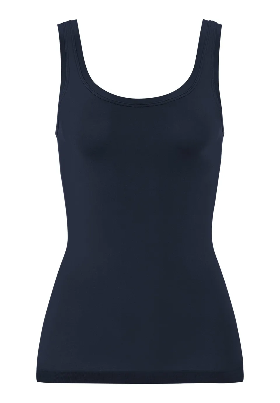 hanro-touch-feeling-tank-top-deep-navy-microfaser image 1
