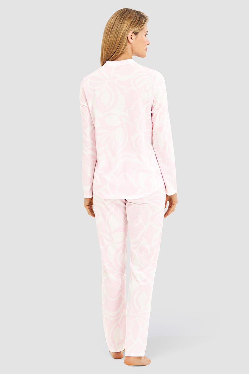 r-sch-be-happy-pyjama-lang-rosa-schlafanzug-knopfleiste image 3