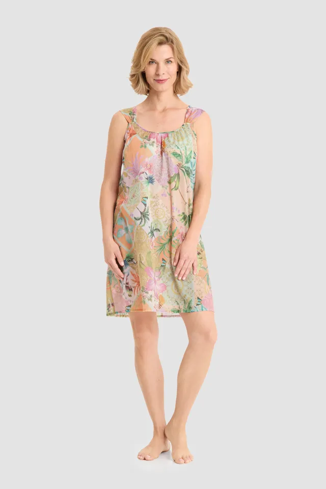 r-sch-be-happy-nachthemd-kurz-voile-blumendruck image 1