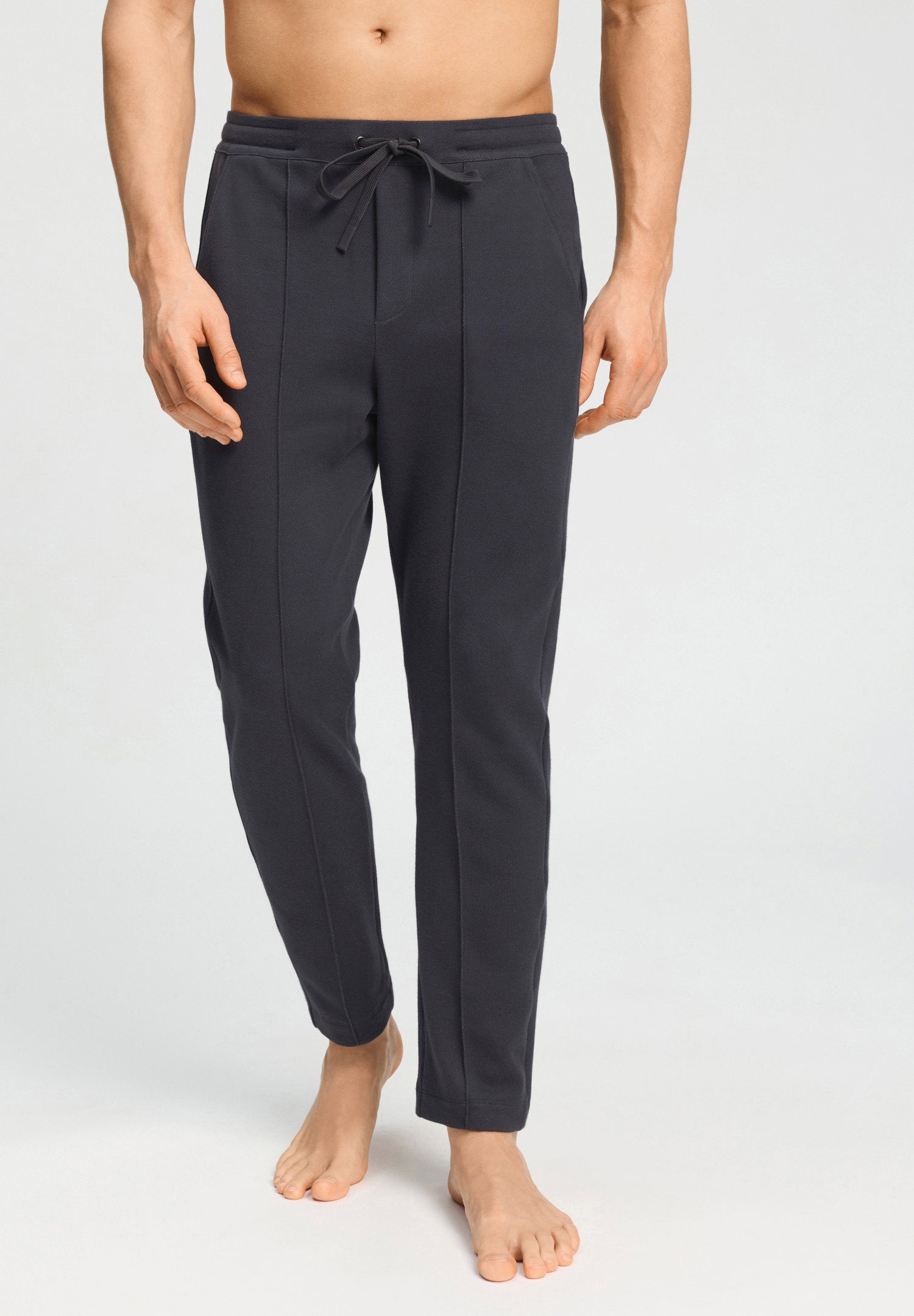 hanro-travelwear-long-pants-hose-smokey-charcoal-jersey image 2