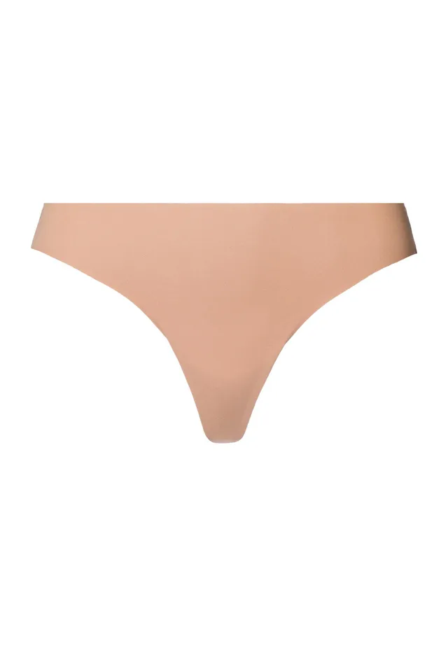 hanro-invisible-cotton-string-beige-baumwolle-nahtlos-damen image 1