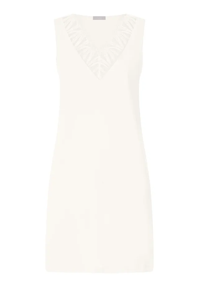 hanro-rosaria-nachthemd-rmellos-off-white-baumwolle-90cm image 1