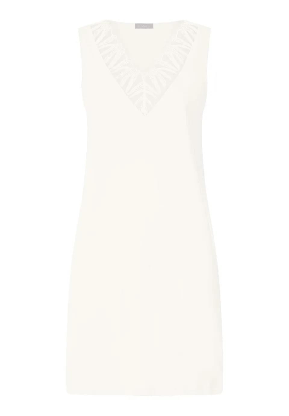 hanro-rosaria-nachthemd-rmellos-off-white-baumwolle-90cm image 1