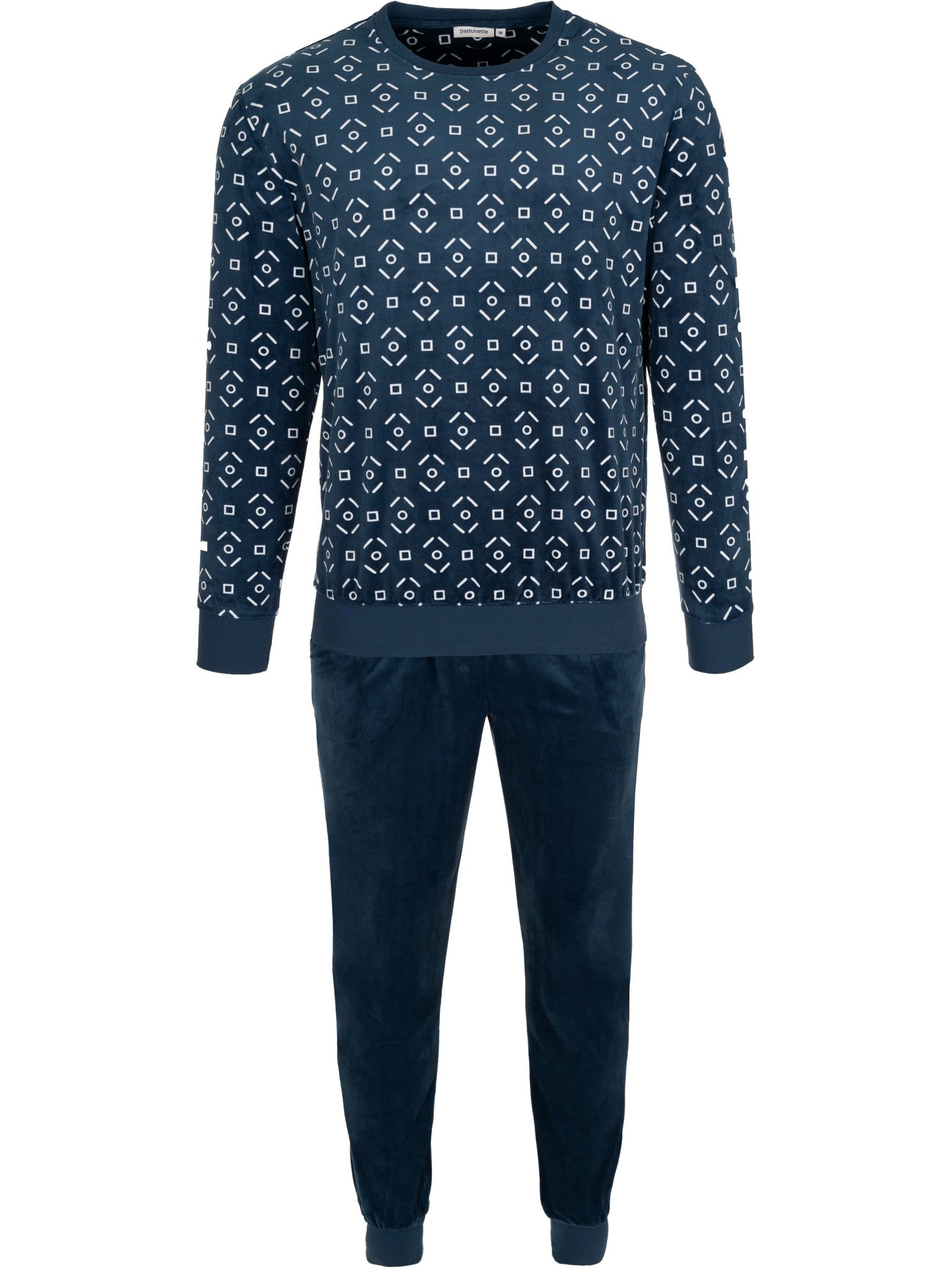 pastunette-blue-comfort-herren-pyjama-fleece-dunkelblau image 1