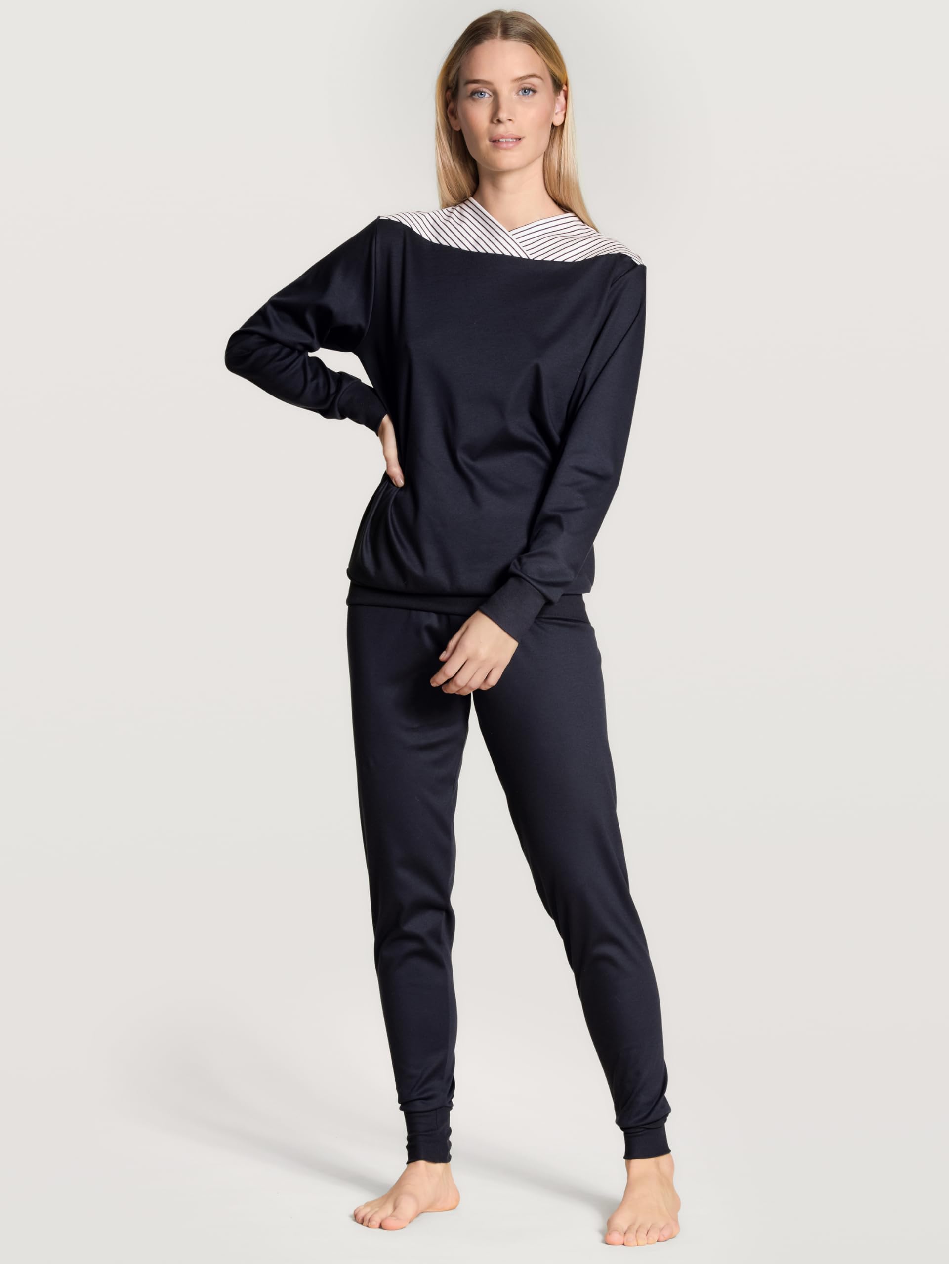 calida-favourites-dreams-b-ndchen-pyjama-damen-dark-lapis-blue image 2