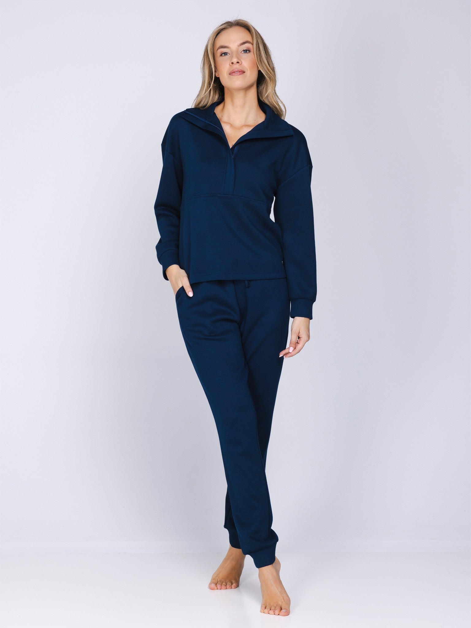 pastunette-premium-blue-mirage-hausanzug-dunkelblau-viskose image 2