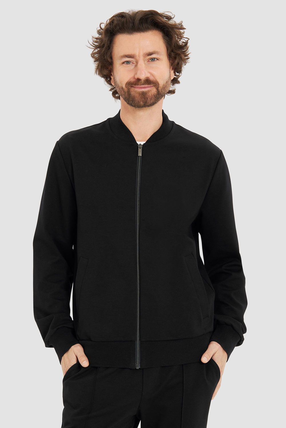 r-sch-be-happy-herren-loungejacke-college-schwarz image 1