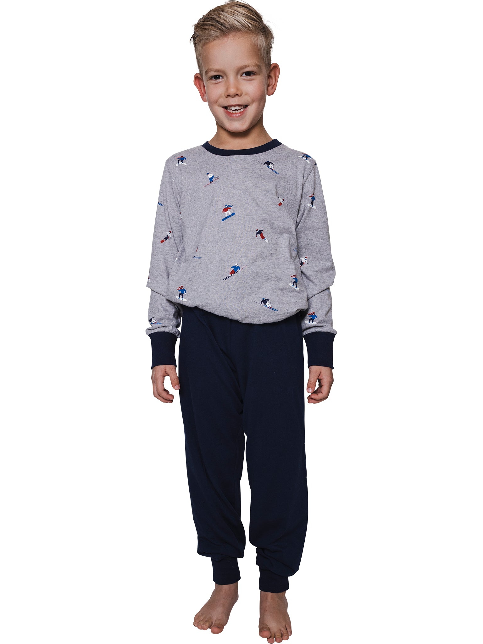 pastunette-aspen-ski-pyjama-grau-jungen-langarm image 2