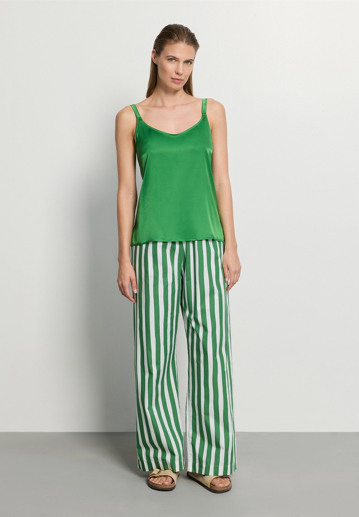 hanro-charlotte-adam-seidentop-branch-green-spaghetti image 5