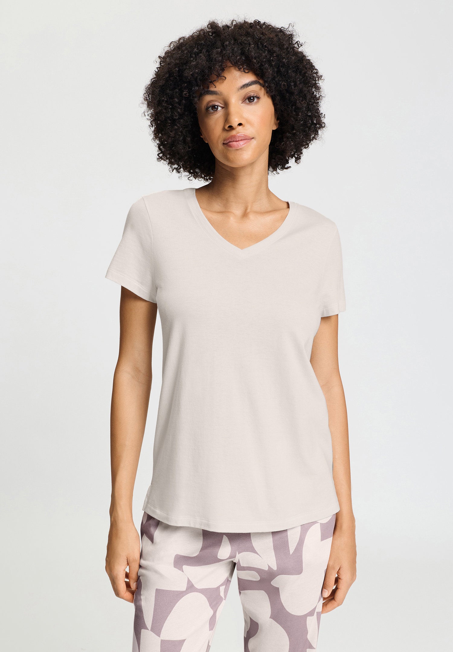 hanro-sleep-lounge-shirt-074842-moonlight-kurzarm-damen-modal image 3