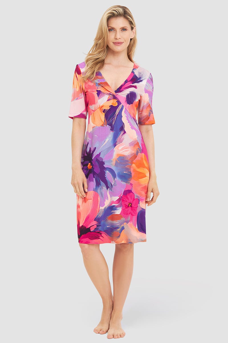 r-sch-be-happy-strandkleid-knielang-mehrfarbig-viskose image 1
