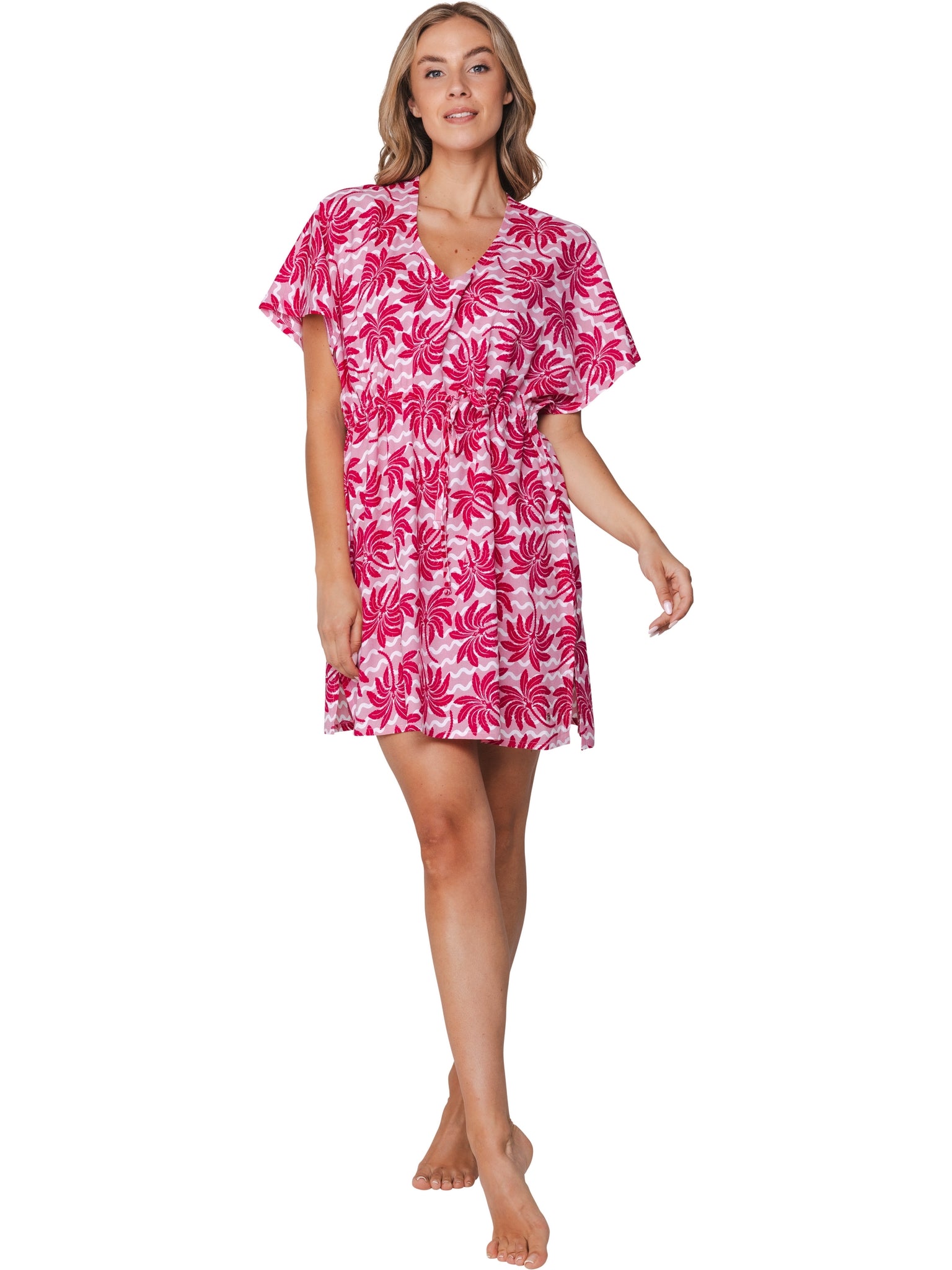 myrebelle-palm-springs-kleid-rosa-strandkleid-viskose image 2