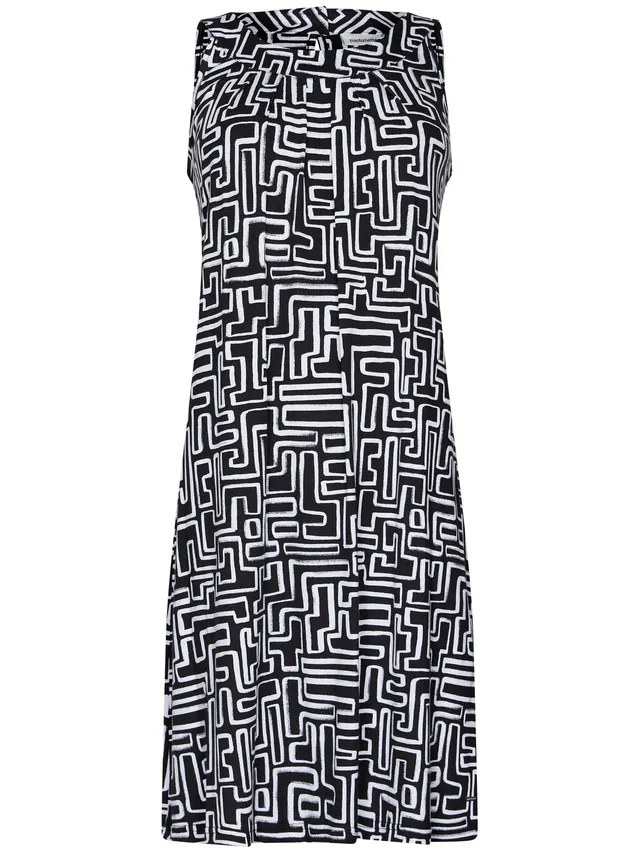 pastunette-graphic-beach-strandkleid-schwarz-wei-viskose-2 image 1