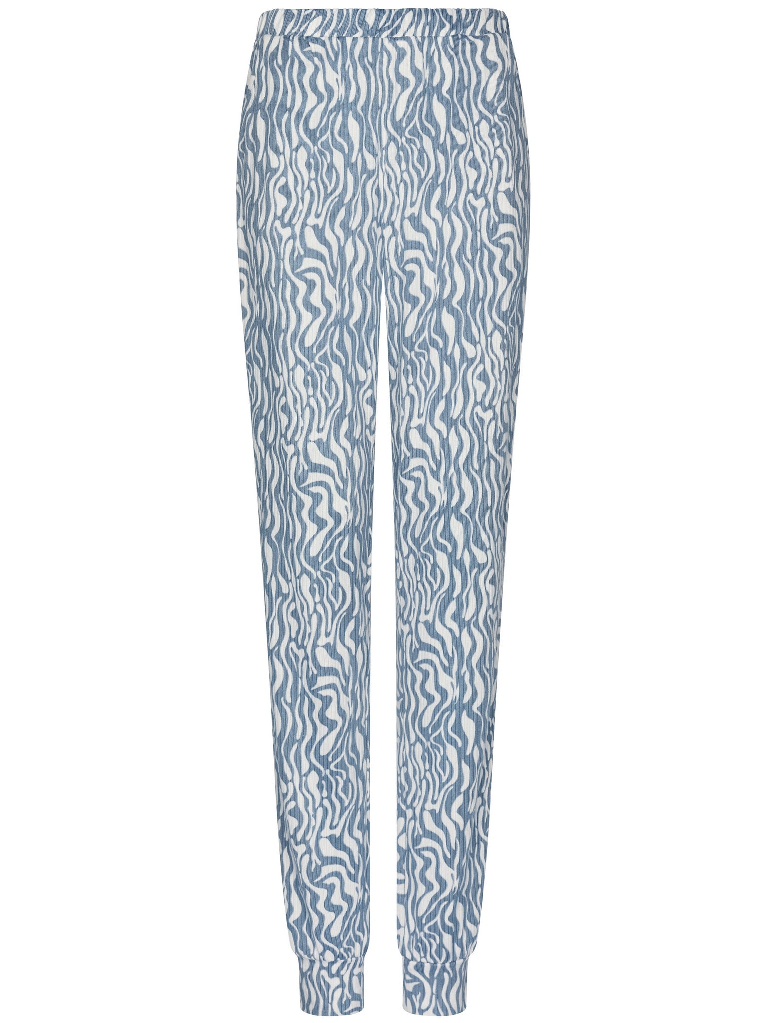 pastunette-blue-mirage-pyjama-fleece-blau-mit-wei-em-muster image 2