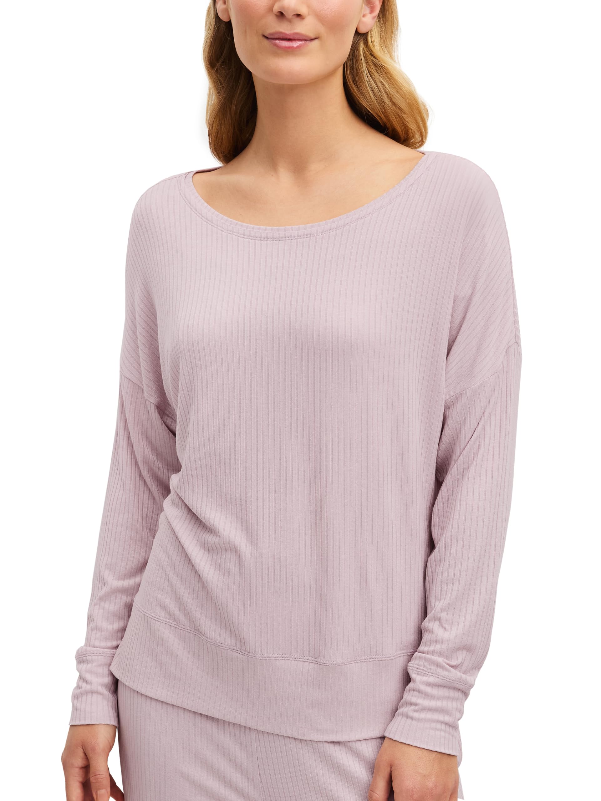 calida-feminine-lounge-langarmshirt-damen-ripp-schwarz image 1