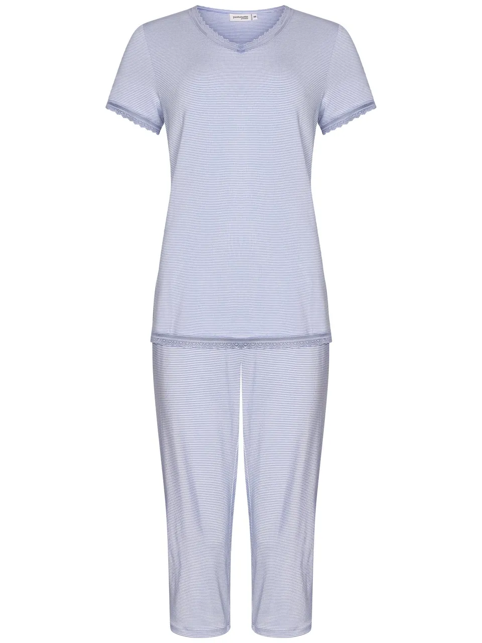 pastunette-premium-soft-sketches-pyjama-blau image 1
