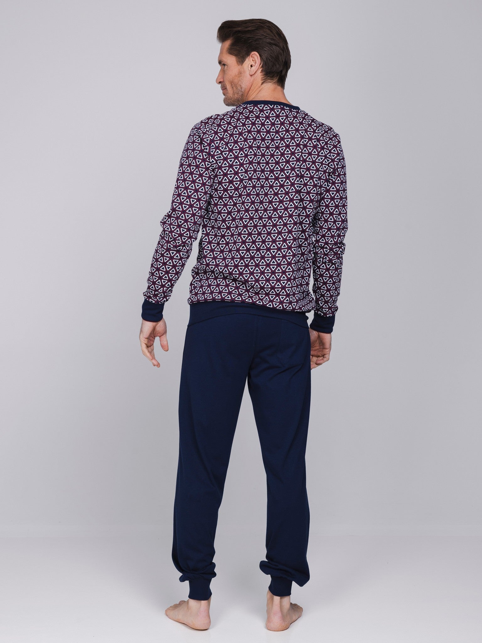 pastunette-northern-nights-pyjama-herren-blau-baumwolle image 2