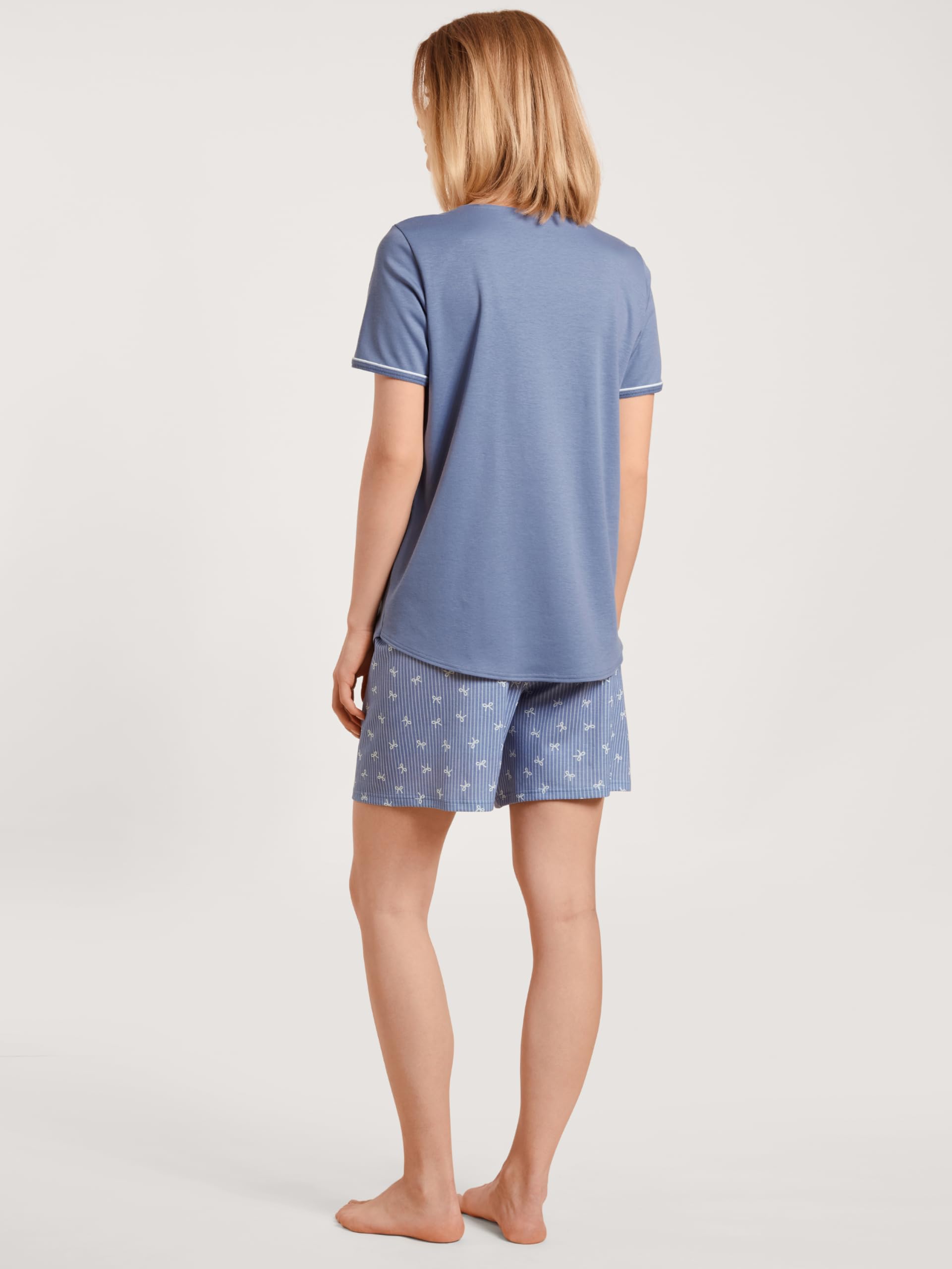 calida-sweet-dreams-pyjamaset-damen-kurz-blau image 4