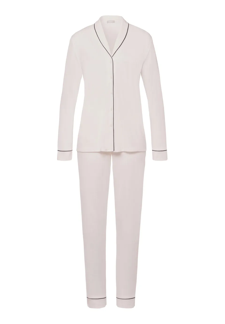 hanro-natural-comfort-langarm-pyjama-almond-tencel-damen image 1