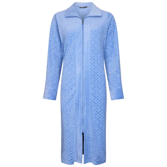 pastunette-deluxe-morgenmantel-softly-blue-velours-rei-verschluss image 1