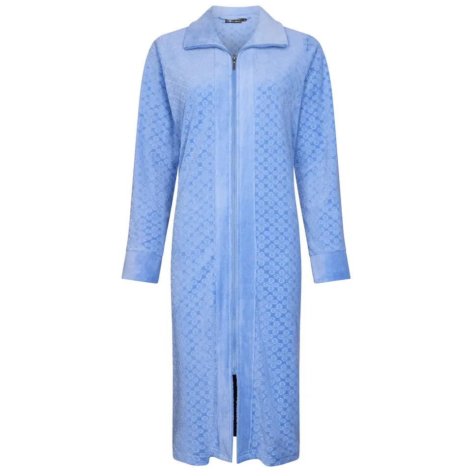 pastunette-deluxe-morgenmantel-softly-blue-velours-rei-verschluss image 1