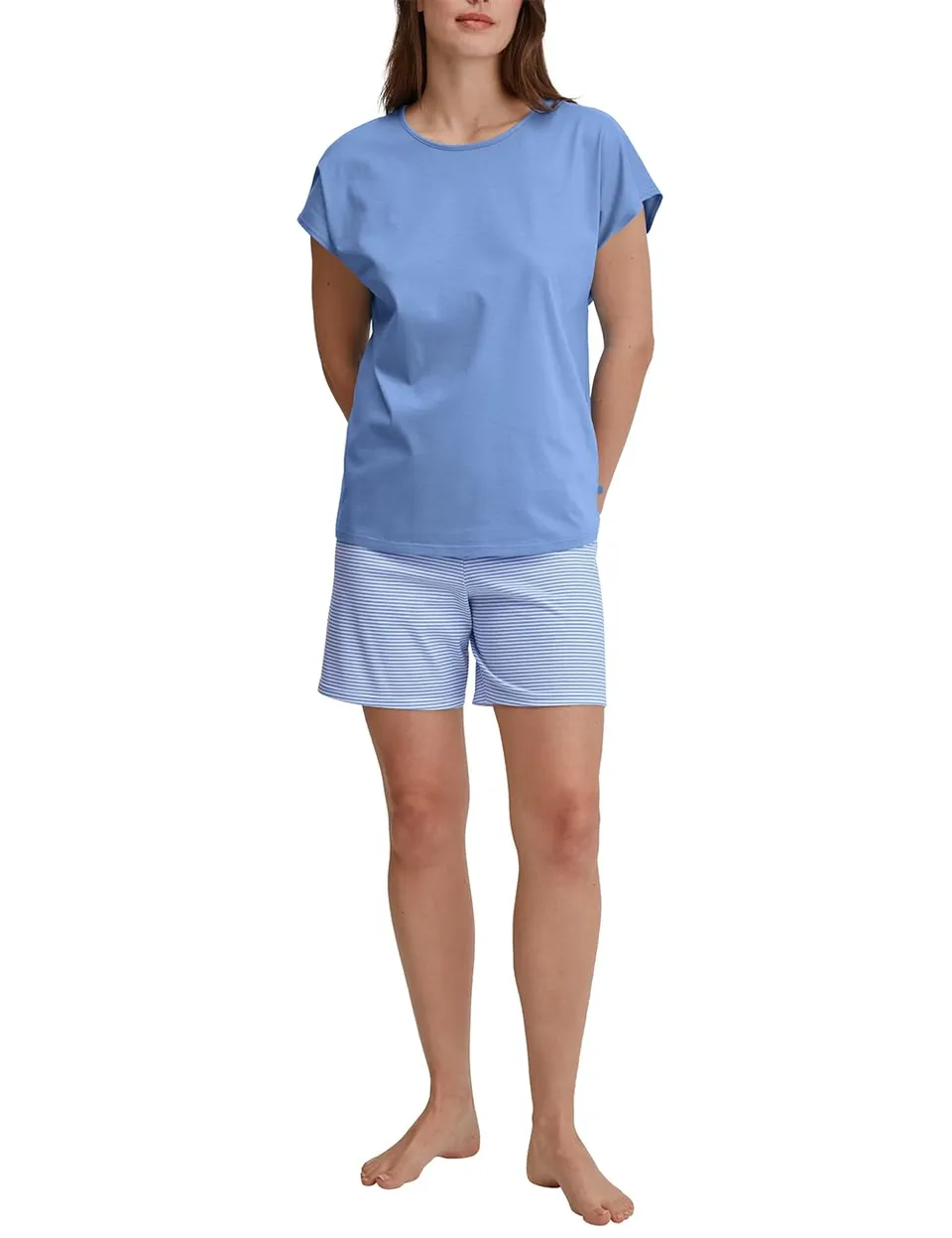 calida-lovely-nights-kurz-pyjama-damen-hydrangea-blue-44-46 image 1