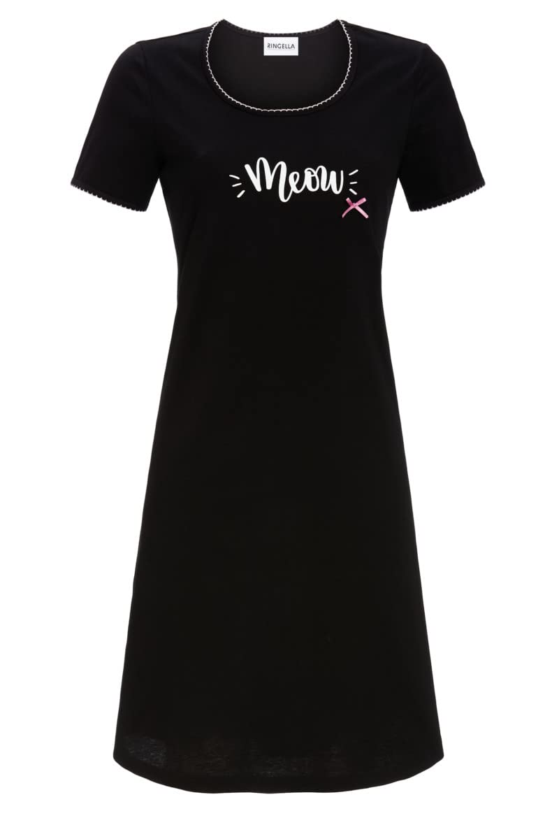 ringella-sleepshirt-meow-motivdruck-baumwolle-kurz image 1