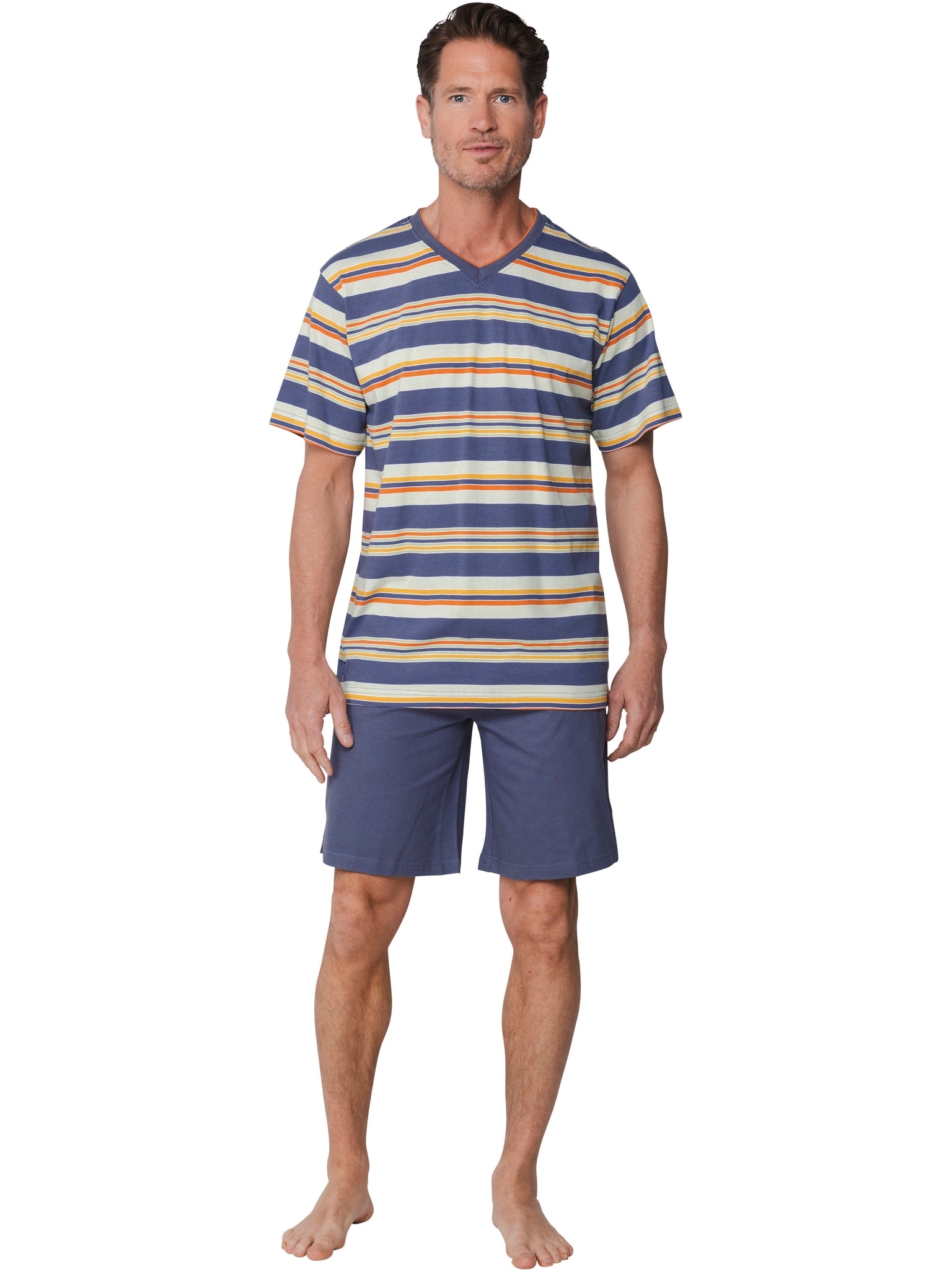 pastunette-fresh-shortama-grau-herren-baumwolle-kurz image 3