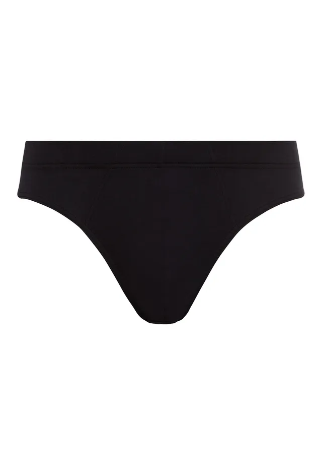 hanro-sea-island-cotton-briefs-slip-schwarz-herren-baumwolle image 1