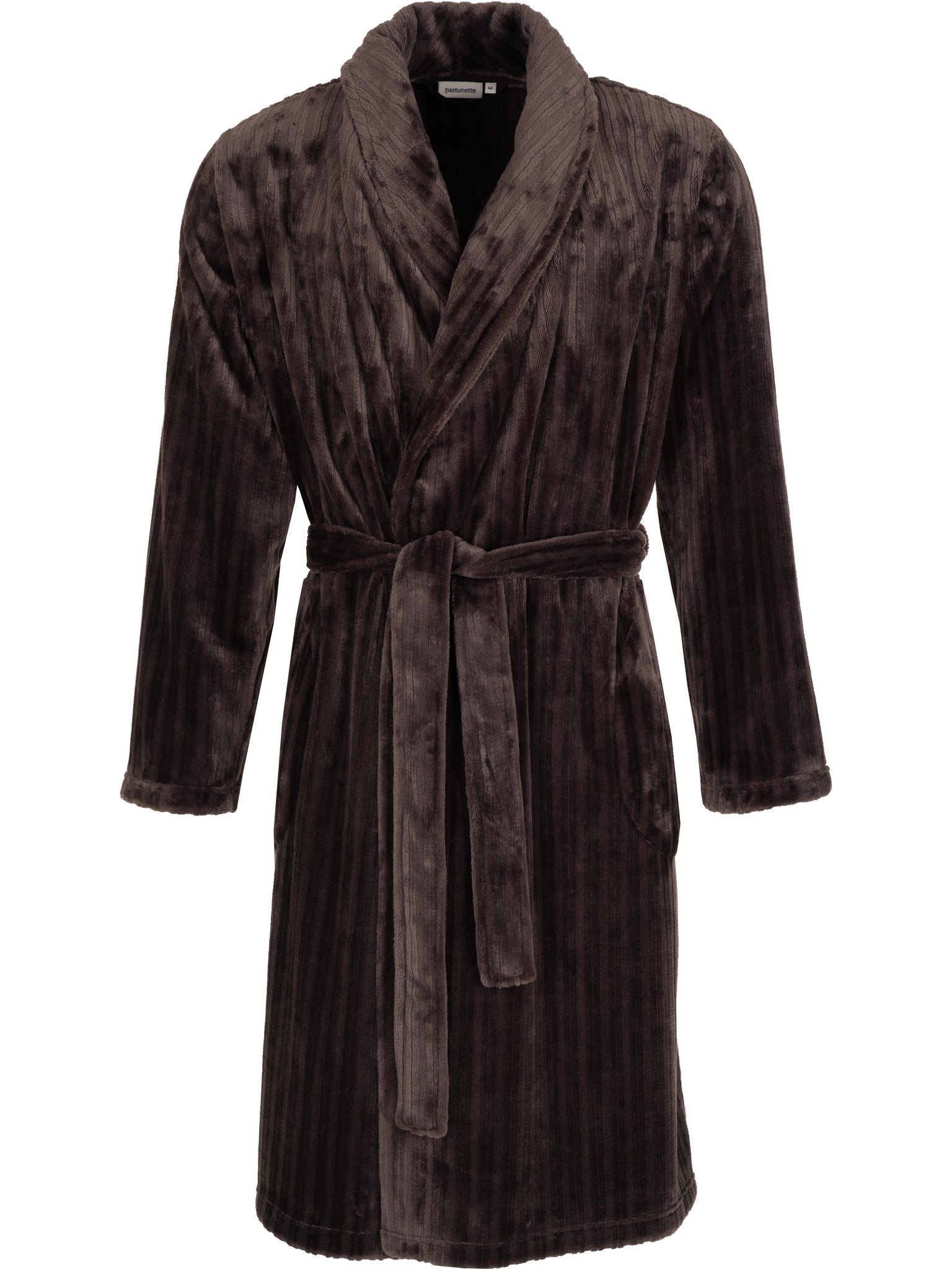 pastunette-urban-essence-bademantel-herren-braun-fleece image 1