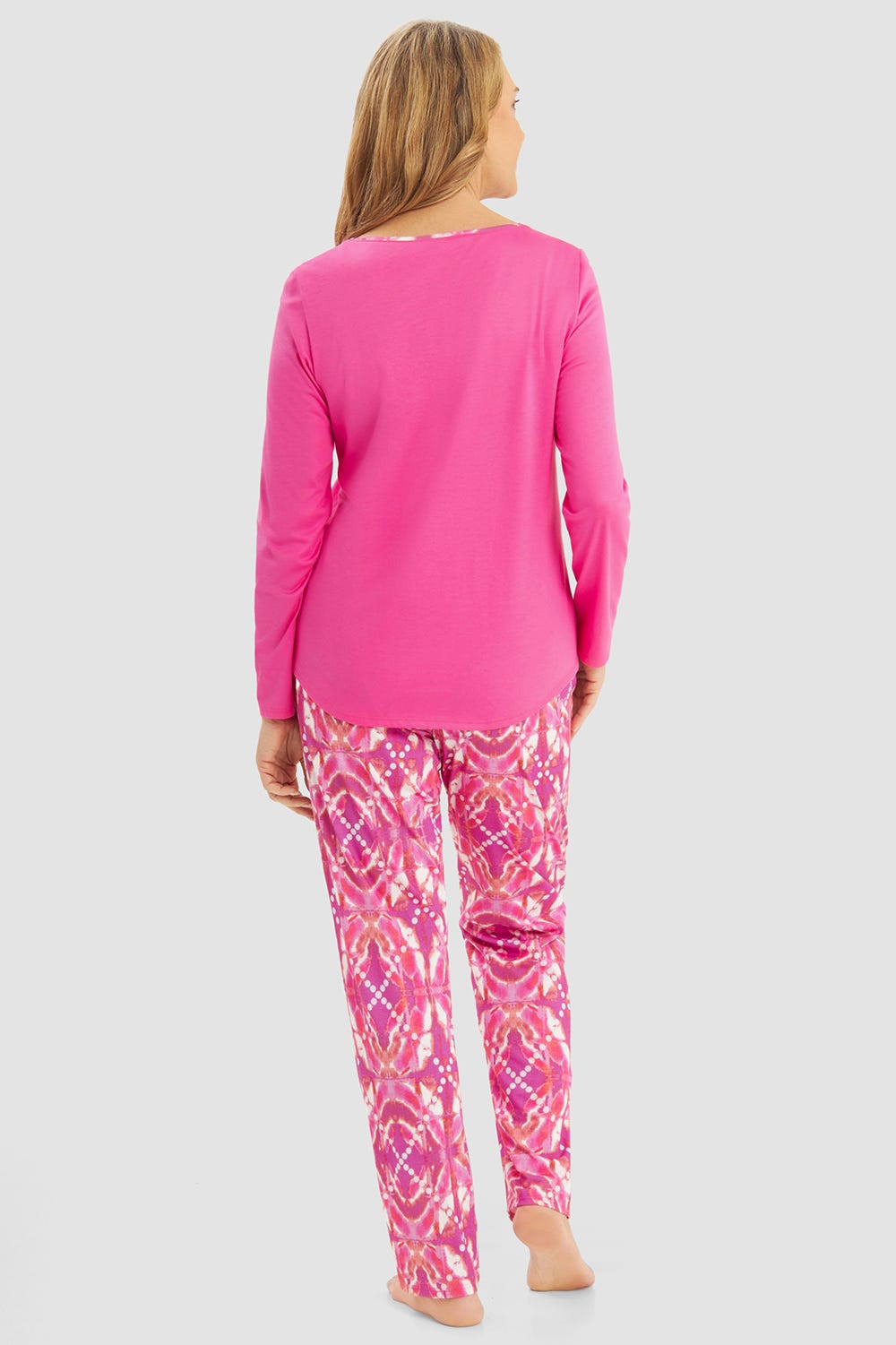 r-sch-be-happy-pyjama-lang-grafikdruck-pink-langarm image 3