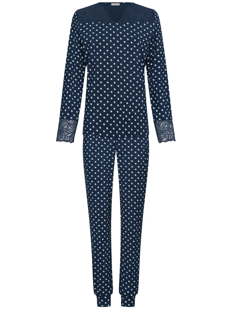 pastunette-premium-blue-mirage-pyjama-blau-modal-spitze image 1