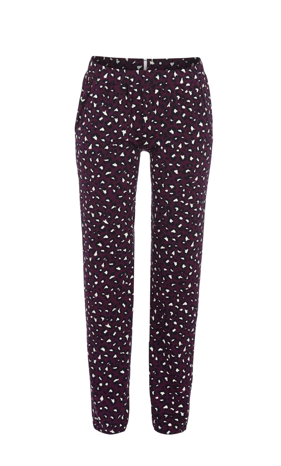 ringella-hose-animalprint-damen-schlafhose-lang-baumwolle image 1