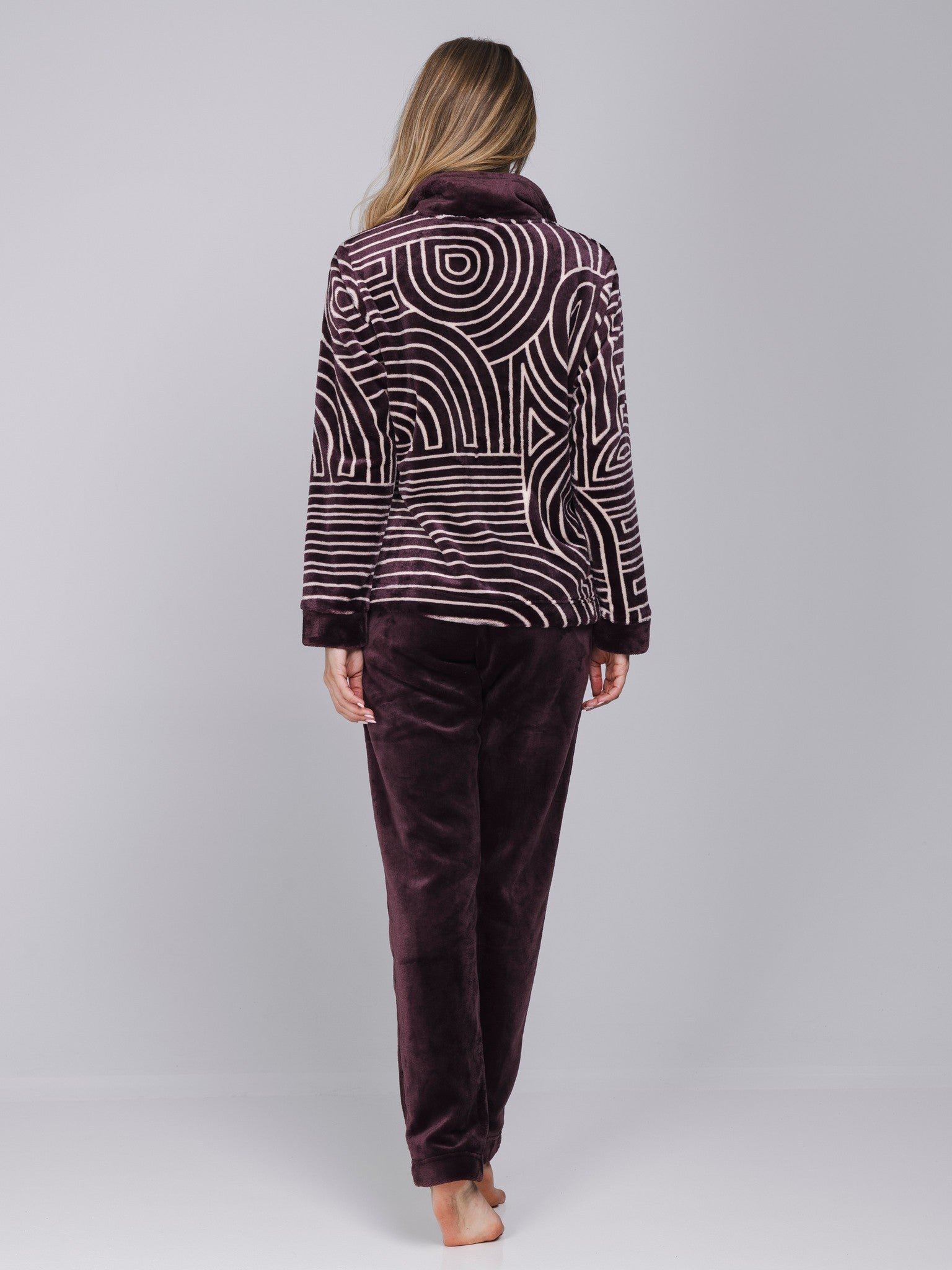 pastunette-premium-lunar-lines-hausanzug-lila-fleece image 4