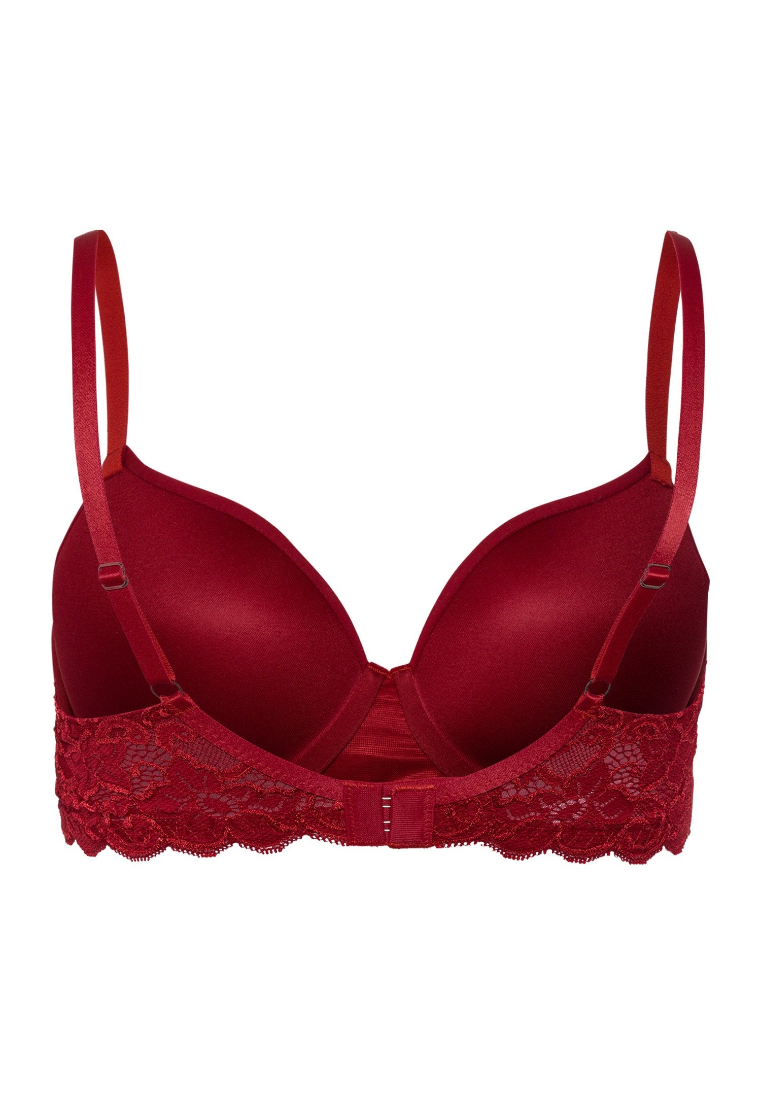 hanro-moments-padded-bra-bh-red-dahlia-spitze-pima-cotton image 3