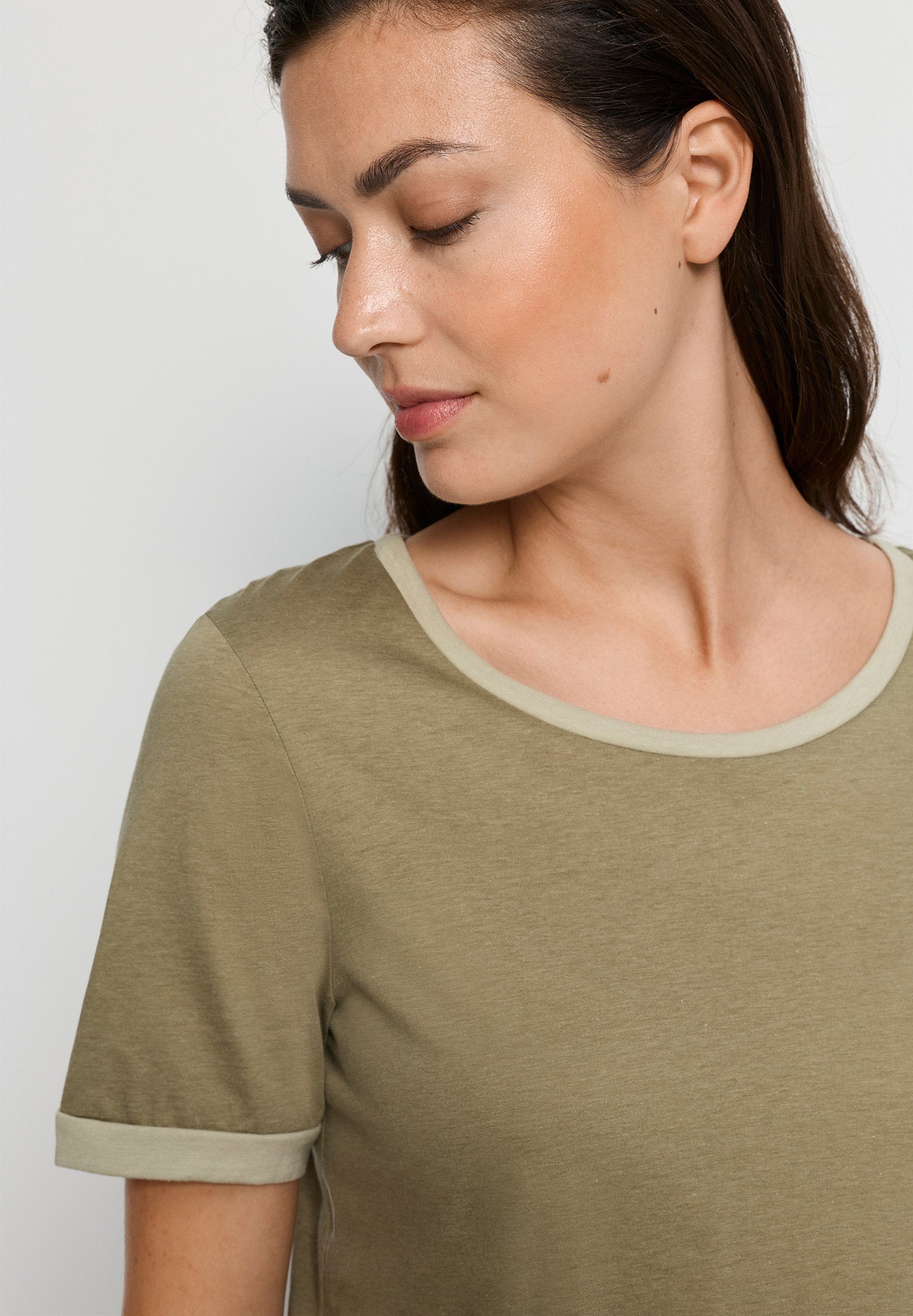 hanro-laura-kurzpyjama-gr-n-modal-baumwolle-set image 6