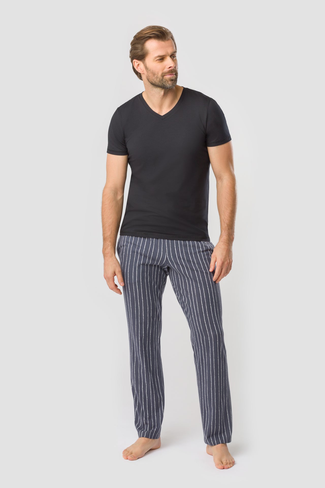 r-sch-be-happy-herren-pyjamahose-lang-blau-streifen image 4
