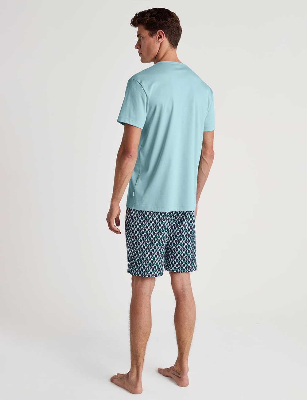 calida-relax-streamline-kurz-pyjama-herren-aquamarine-baumwolle image 2