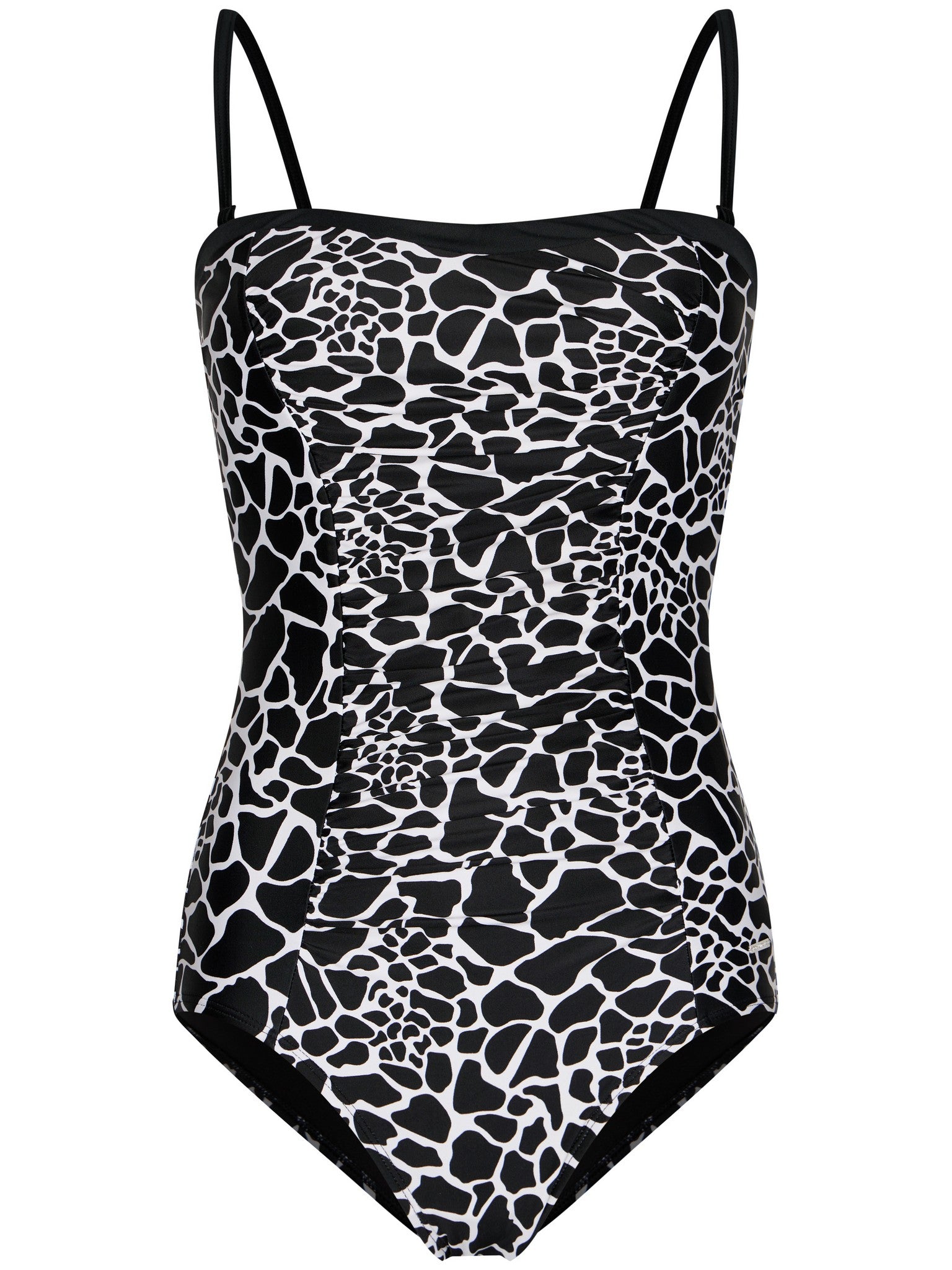 pastunette-noir-safari-badeanzug-schwarz-bandeau-animal image 1