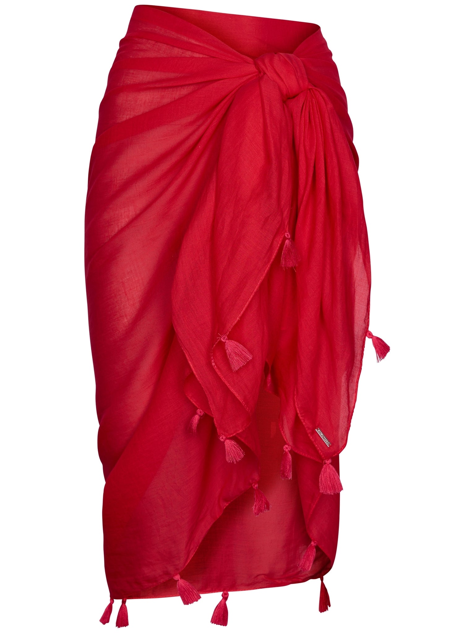 pastunette-sunset-coral-sarong-strandtuch-korallrot-one-size image 1