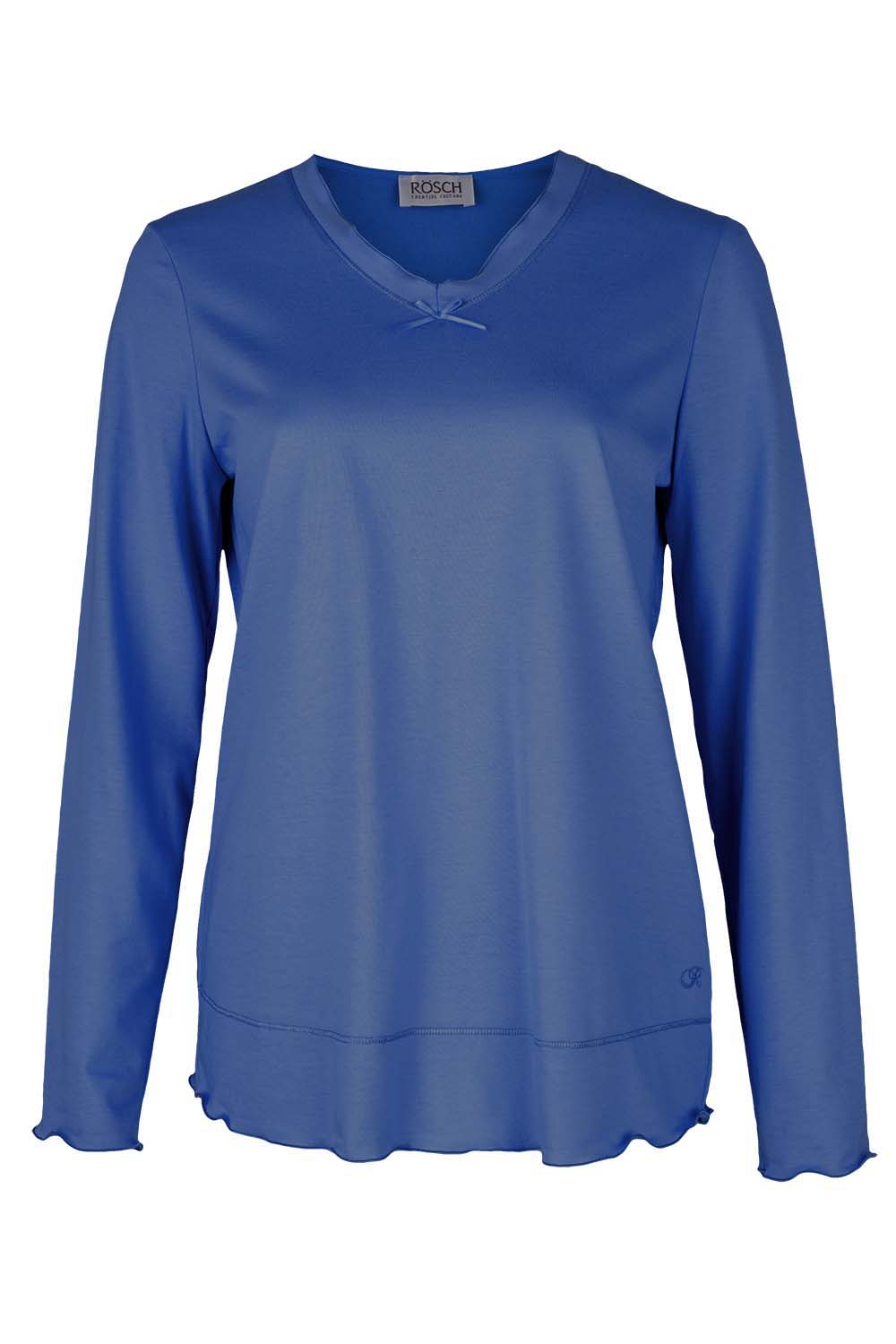 r-sch-be-happy-shirt-langarm-grau-pure-cotton-v-ausschnitt image 7