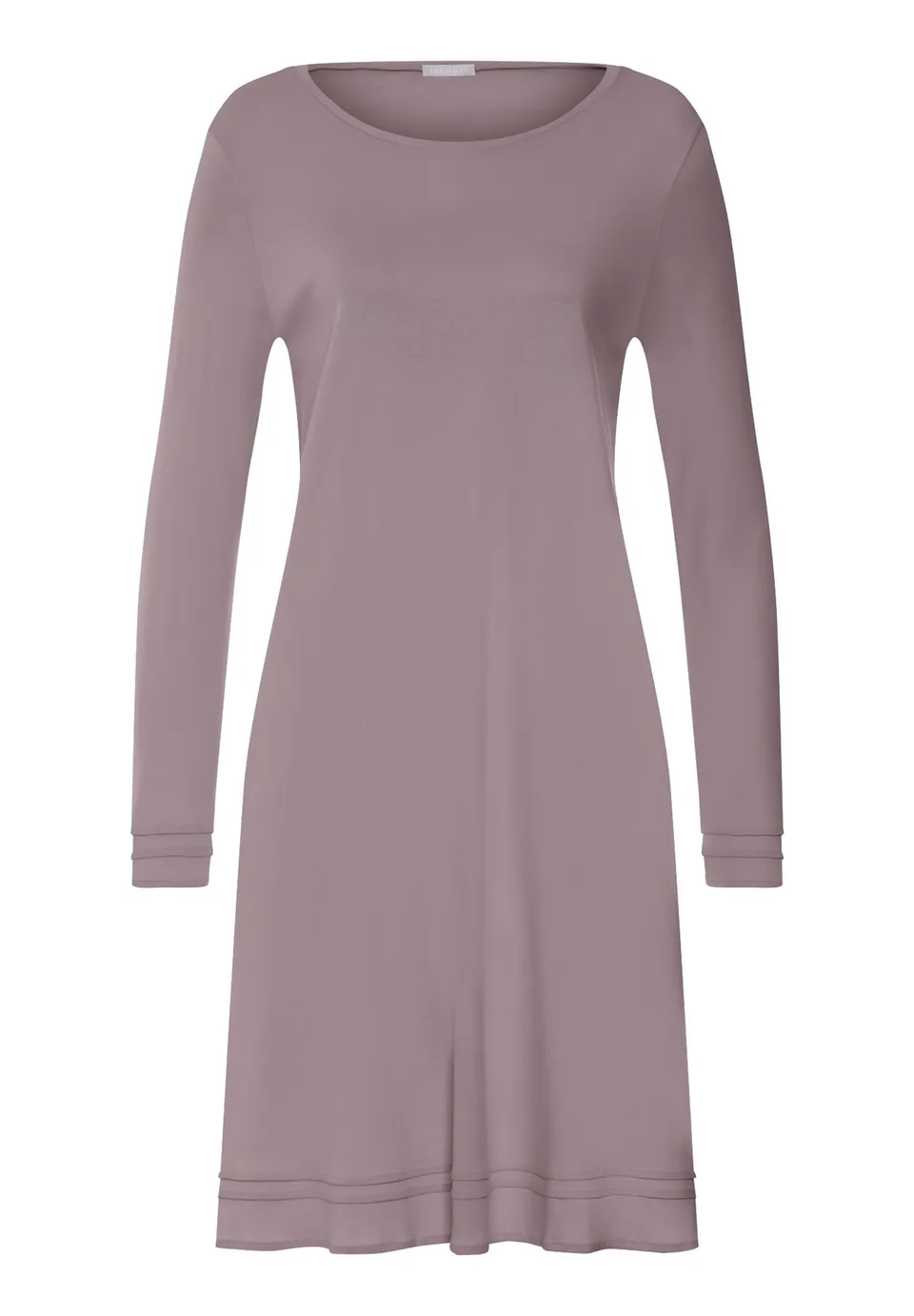 hanro-pilar-nachthemd-100cm-langarm-stormy-rose-baumwolle image 1