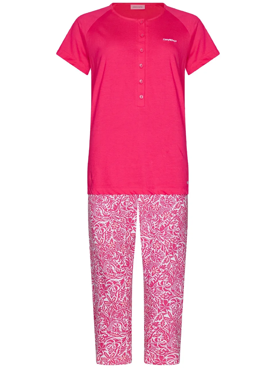 pastunette-paradise-pink-pyjama-rosa-bio-baumwolle image 1