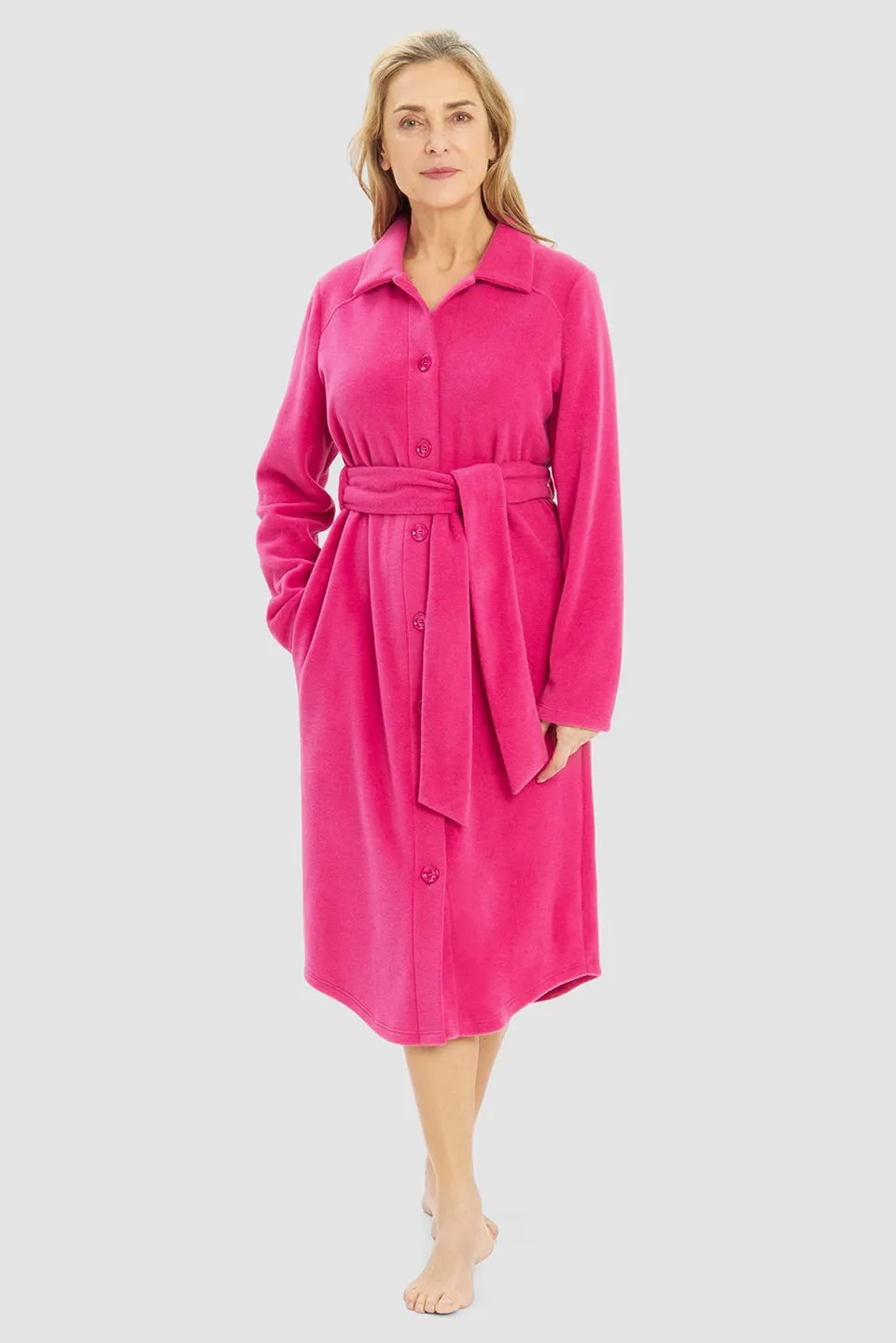 r-sch-be-happy-mantel-knielang-pink-fleece-gr-36-50 image 1