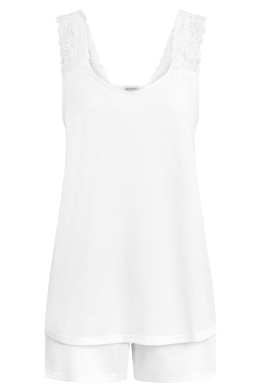 r-sch-be-happy-pyjama-kurz-wei-mit-spitze-shorts image 2