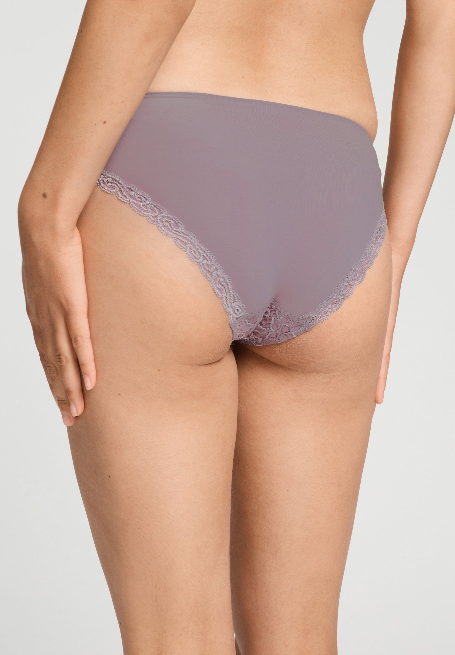 hanro-moments-mini-slip-stormy-rose-baumwolle-spitze image 4