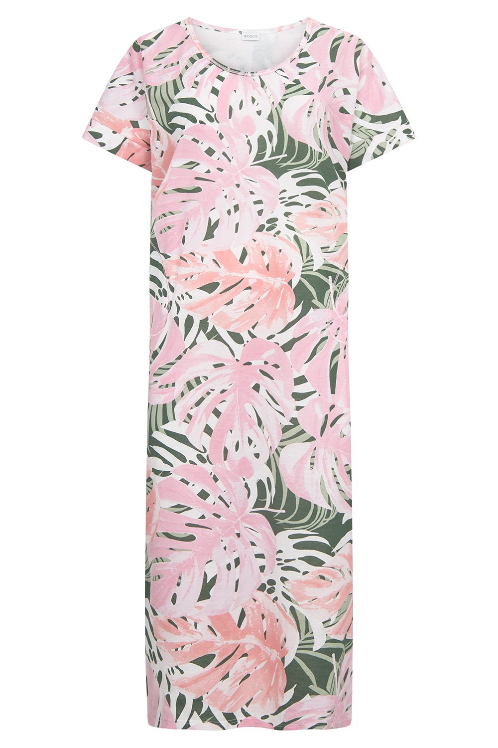 r-sch-be-happy-nachthemd-maxi-rosa-kurzarm-taschen image 2